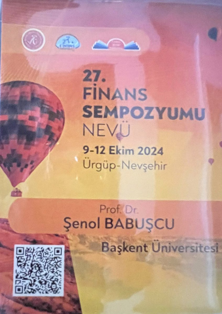 27. Finans Sempozyumu için 71 üniversiteden 250’yi aşkın finans öğretim üyesi  9-12 Ekim 2024 tarihlerinde Nevşehir Hacı Bektaş Veli Üniversitesi evsahipliğinde Ürgüp’te toplandık. 
Güncel finansal bilgileri içeren 80 bildiriyi 3 gün boyunca tartışıyoruz. 
Organizasyonda büyük