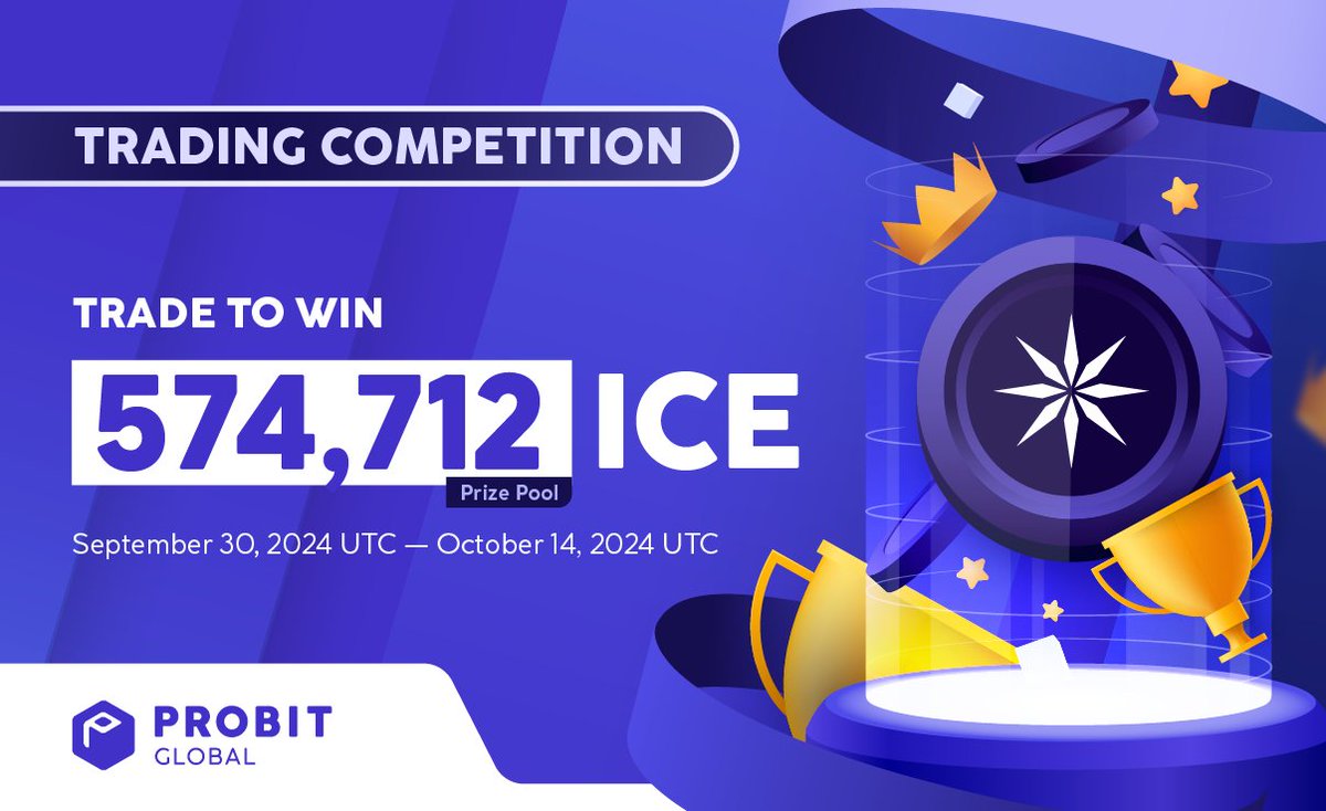 ProBit_Exchange's tweet image. 🚀 3 Days Left for @ice_blockchain Trading Competition on #ProBitGlobal! 🚀

💎 Trade $ICE and compete for your share of 574,712 $ICE in rewards!

🔥 Don’t miss your chance to trade and win big!

👉 shorturl.at/0BqzK

#IceOpenNetwork #TradingCompetition #CryptoTrading
