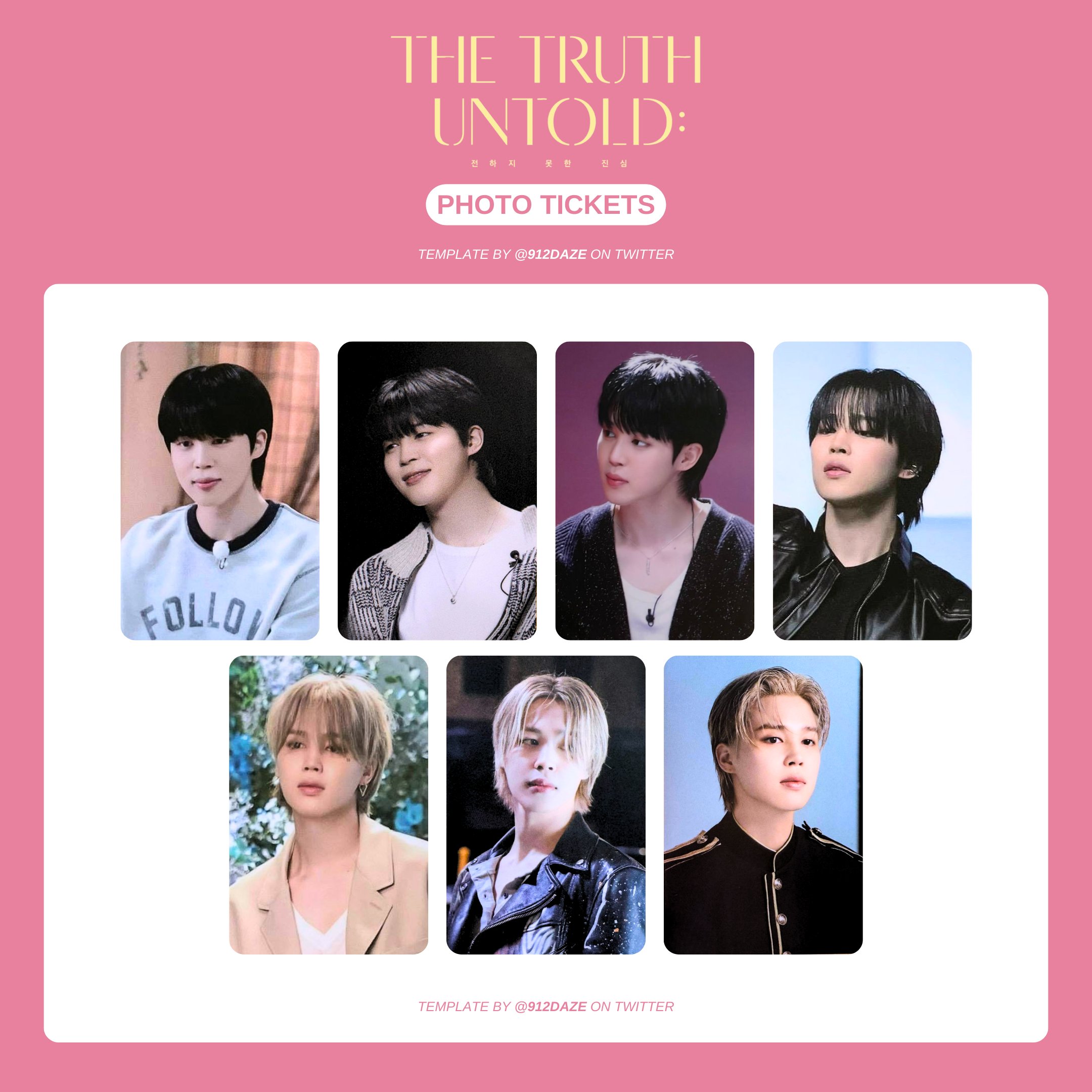 FULL SET‼️Jimin TRUTH UNTOLD Exhibition Random Photo Card +