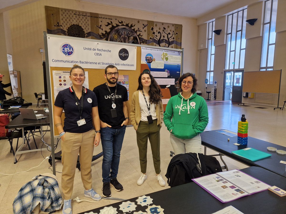 CBSA à la Fête de la Science ! Aujourd'hui pour les scolaires et demain pour le grand public ! Université Caen Normandie-Aula Magna #FDSnormandie2024 #CBSA_Lab