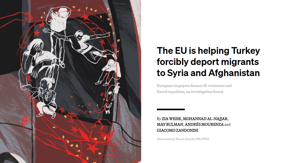 Great piece by @Politico <a href="/LHreports/">Lighthouse Reports</a> exposing how #Turkey uses <a href="/EU_Commission/">European Commission</a>'s funds to forcibly return to #Afghanistan &amp; #Syria.

@EU_NEAR's complete lack of basic due diligence &amp; human rights monitoring leads EU tax payer money to fund grave violations.

politico.eu/article/the-eu…