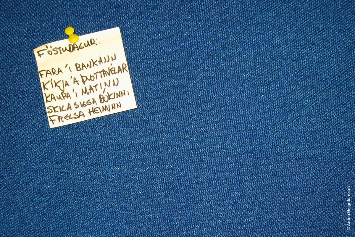 Ljóð dagsins er sígildur minnismiði.