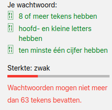 barredijkstra's tweet photo. Dear @Apple I don't think that me using using too many characters for a password implies I entered a weak password, it implies you have technical restrictions...

(sorry for the dutch, image alt contains translation) https://t.co/PN3cPJRwPf