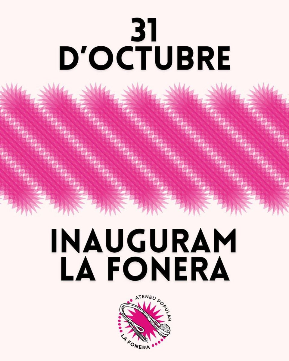 ✨✨✨OBRIM LES PORTES✨✨✨

Guardau-vos dia 31 perquè serà el primer dia de molts que obrirà les portes la Fonera!