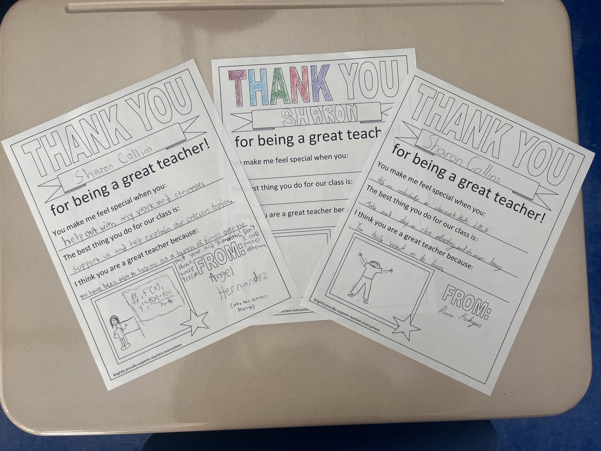 collinsnyc's tweet image. Today’s beauty - #ThankfulThursday notes of #gratitude from my #APPreCalculus and my #APCalculus juniors and seniors. #Iteachmath #lovemystudents