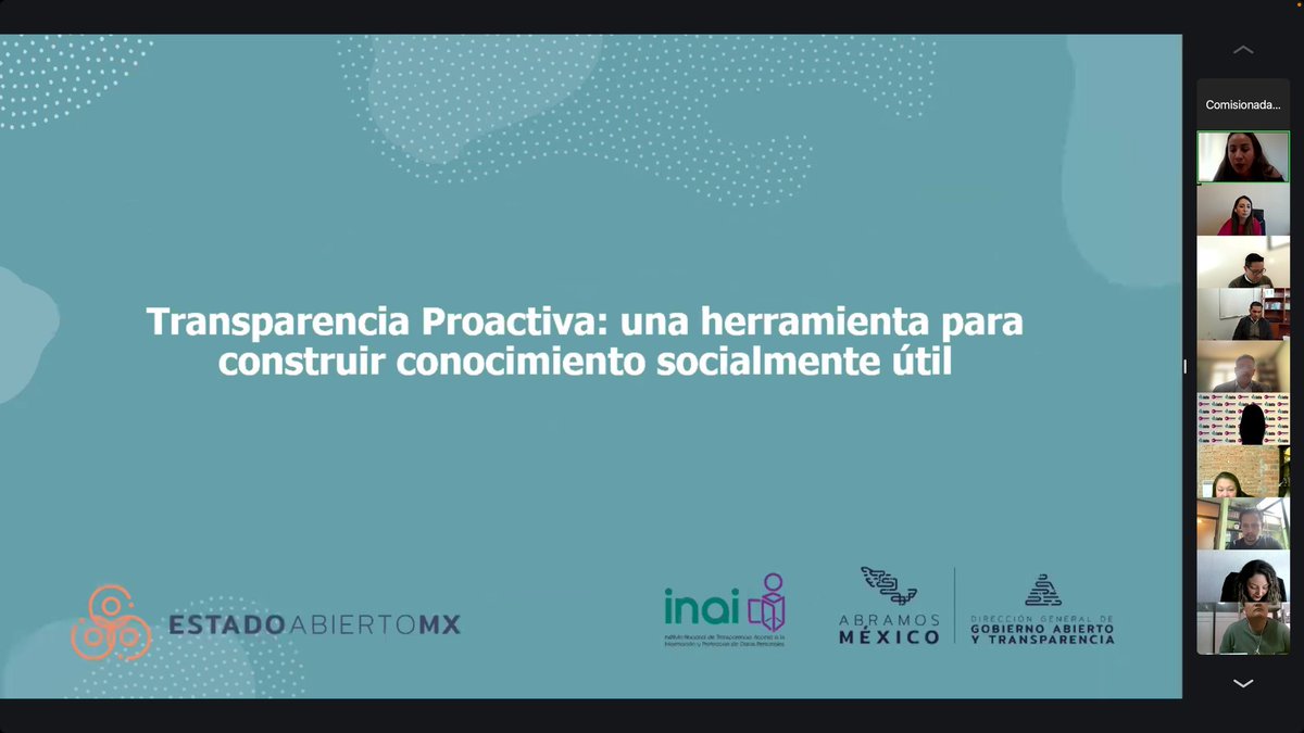 Se realizaron los Diálogos de Apertura Institucional de la #RegiónCentro, de manera conjunta con la Comisión <a href="/sntgobabierto/">Comisión de Estado Abierto SNT</a>. En esta participaron los organismos garantes integrantes de esta región; <a href="/InfoCdMex/">INFO CDMX</a>, <a href="/itaih_hidalgo/">ITAIH Hidalgo</a>, <a href="/ITAIGro1/">ITAIGro</a>, <a href="/Infoem/">Infoem</a>, <a href="/_IMIPE/">IMIPE</a>, <a href="/ITAIPUE/">ITAIPUE</a> y <a href="/IAIPTlax/">IAIP Tlaxcala</a>.