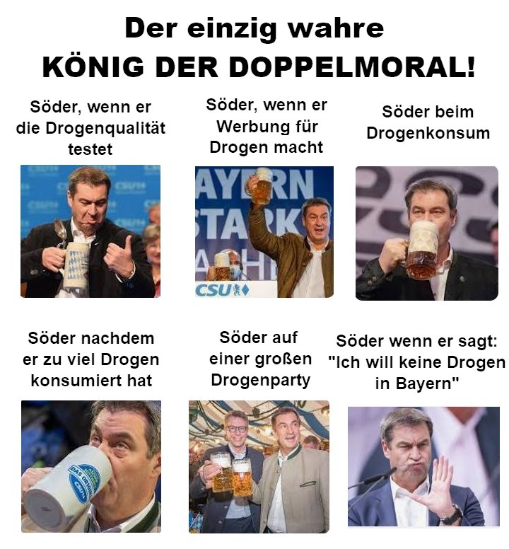 Söder steht für Doppelmoral und bodenlose Peinlichkeit, deshalb #SoederRücktritt jetzt!