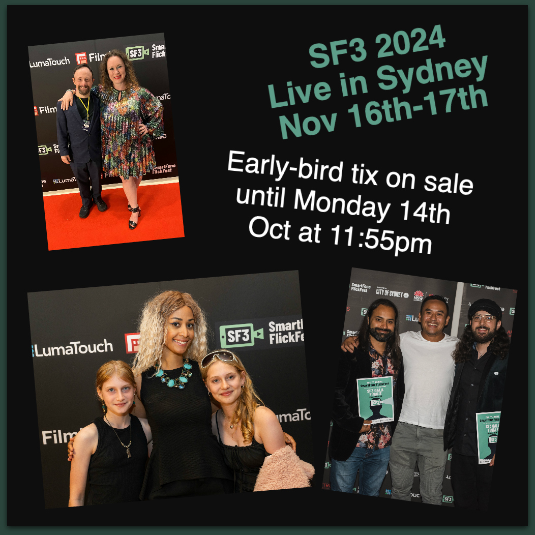 Experience the best short and feature films from around the world all shot on phones up on the big screen at the 10th SmartFone Flick Fest. Happening November 16th &amp; 17th at <a href="/palacecinemas/">Palace Cinemas</a> Chauvel in Sydney. Early-bird tix on sale now till this Monday - events.humanitix.com/the-10th-annua…