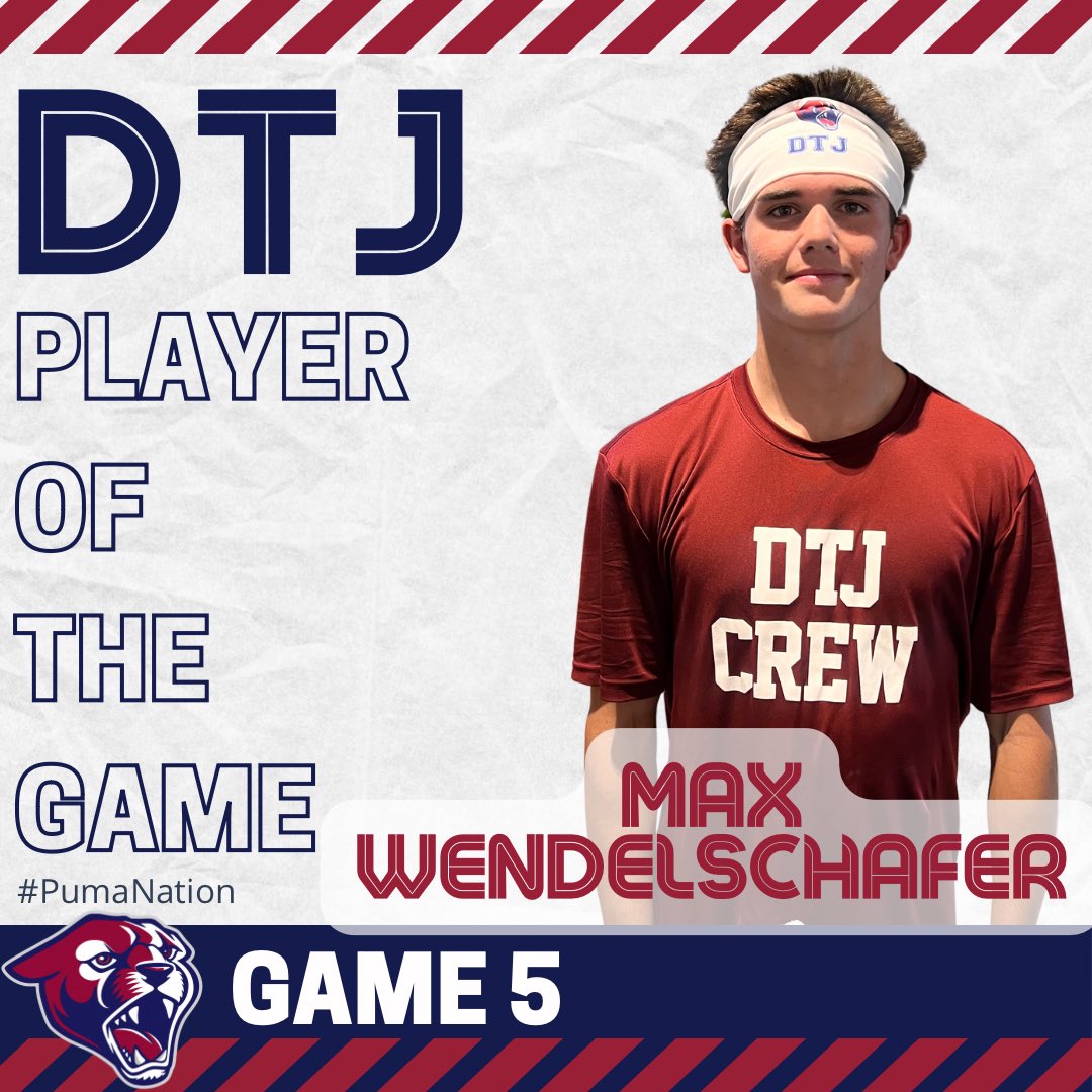 #Game 5️⃣ DTJ Players of the Game! Congratulations <a href="/max_wendel11/">Max Wendelschafer</a>