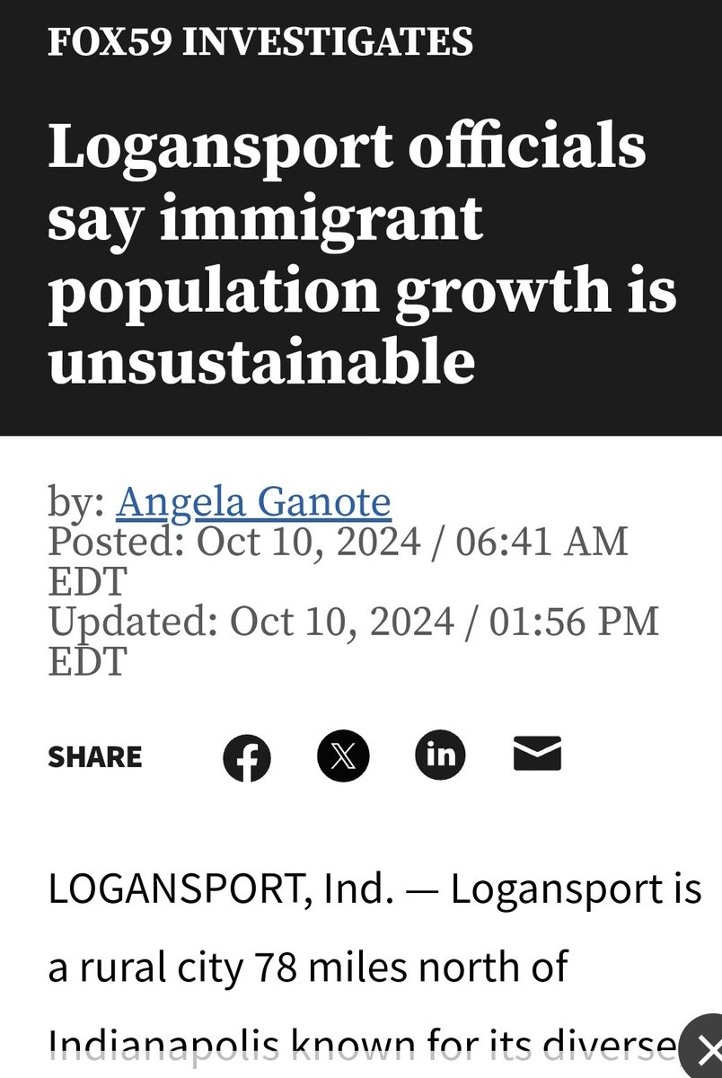 KE_Tocco's tweet image. This is odd.... Pharos newspaper in Logansport said this is false information only a month ago, and now, WXIN has a story from Logan....Locals knows the truth.

Lets try "reporting  the news," not "making up" the news.

#pharostribune
#Logansport
#wxin