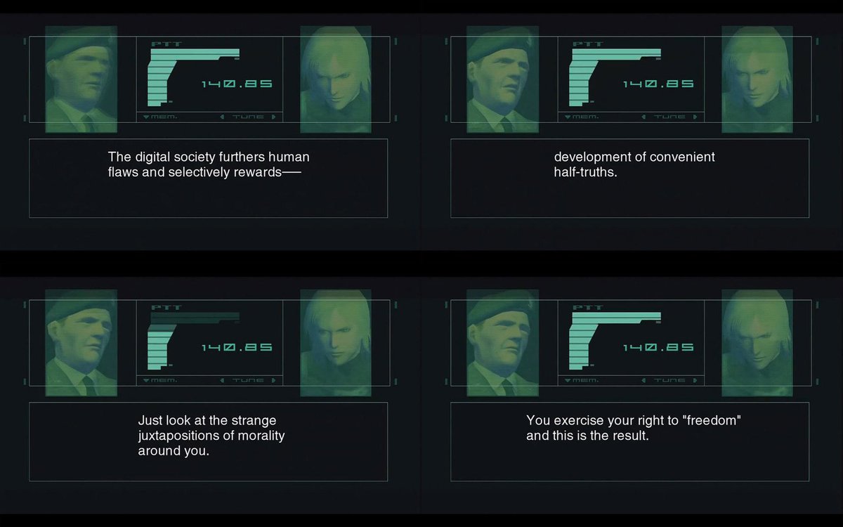 GenePark's tweet photo. a great piece about the current internet that once again makes me think of Metal Gear Solid 2 https://t.co/XovUQk0ylu