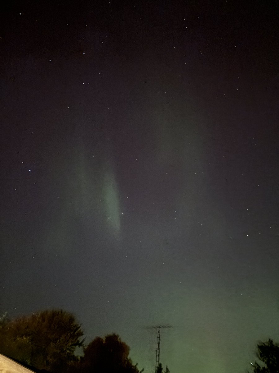 The northern lights were dancing across the sky!