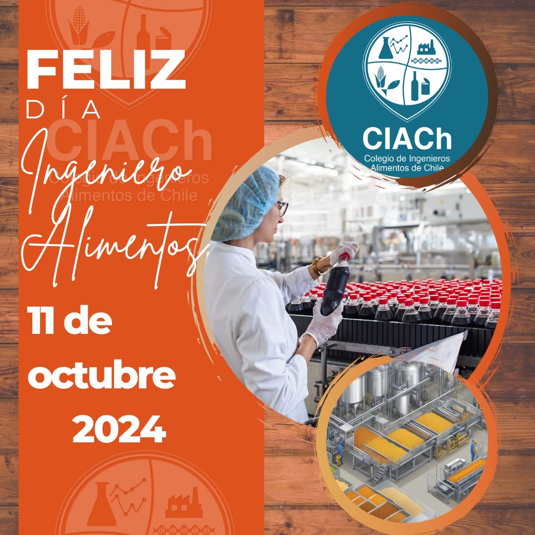 ingenieriadeyen's tweet photo. Hola estimad@ colega, desde el año 2008 conmemoramos el segundo viernes de cada año como el día del Ingeniero Alimentos. Feliz Día, Colegas PARA Chile y el Mundo. Felicitaciones por vuestro rol un abrazo fraterno CIACH CHILE A.G https://t.co/6HaHhZq0tY