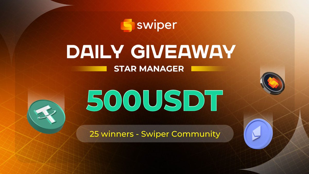keyr_fun's tweet image. 25 winners will share a 500 USD #Giveaway pool ~ 25 Special NFTs! 🌟
To enter, just comment and say GM in your language! 🌍
Let’s spread the GM vibes! 🚀
#Swiper #Giveaway