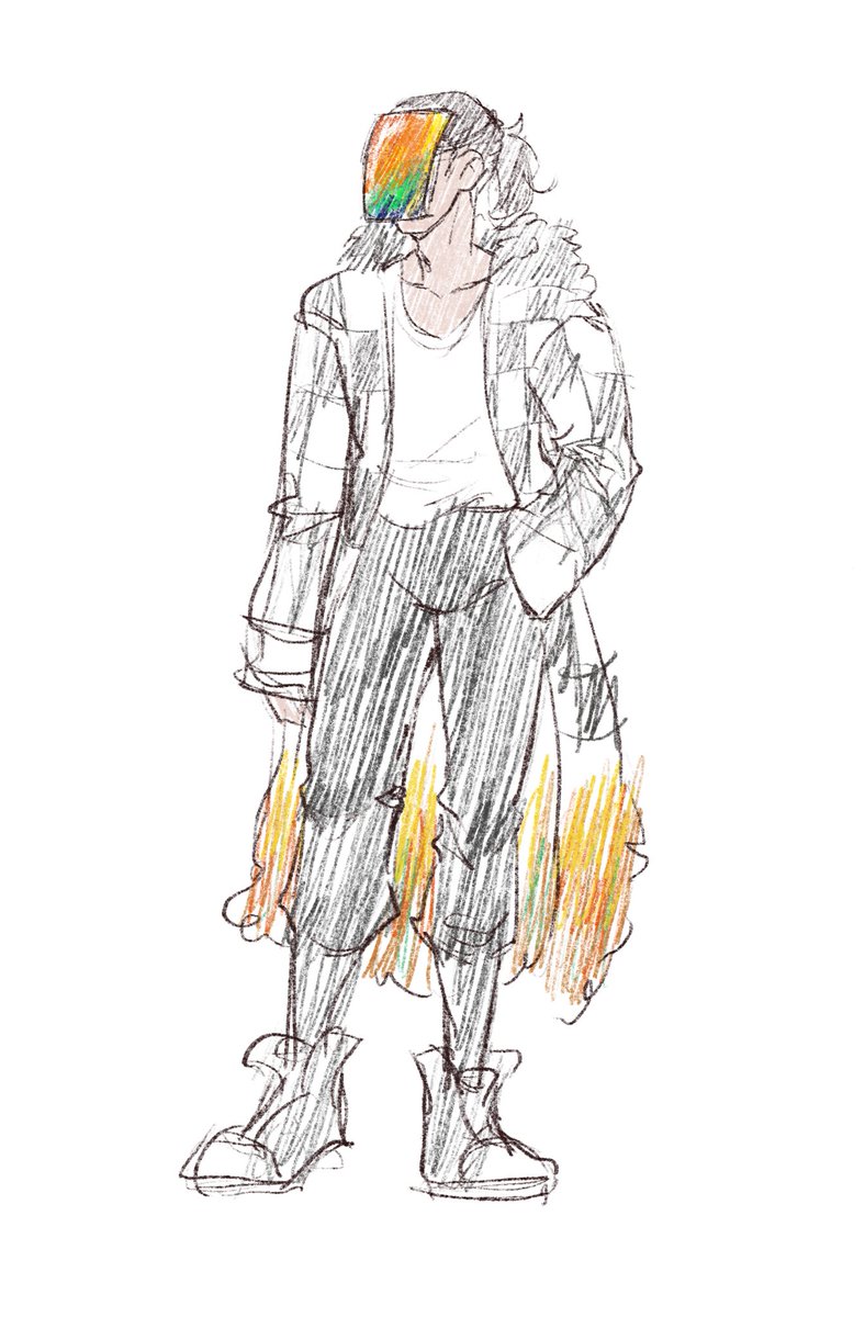 Numuik's tweet image. Im in New York for vacation these two weeks and I saw someone dressed like this at crosswalk today