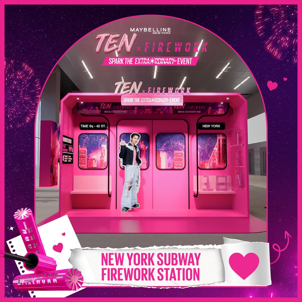 Maybelline_TH's tweet photo. Sneak Peek แอบให้ดู👁️👁️งาน #TENxFirework
🎆จัดเต็มx10 แสงสีเสียงตระการตา ที่ UOB Live 
💄Makeup Service บริการแต่งหน้า
💖Photo Booth กับเฟรมสุดคิ้วท์
🩵Fit Me 10VE Bar
🧸Teddy House
🍹Pink Sparkle Drink ฟรี 1,500 แก้ว ที่ Firework Bar
🔟Memories with #TEN Zone
👉กำหนดการเร็วๆนี้ https://t.co/0Qnx6o66G4