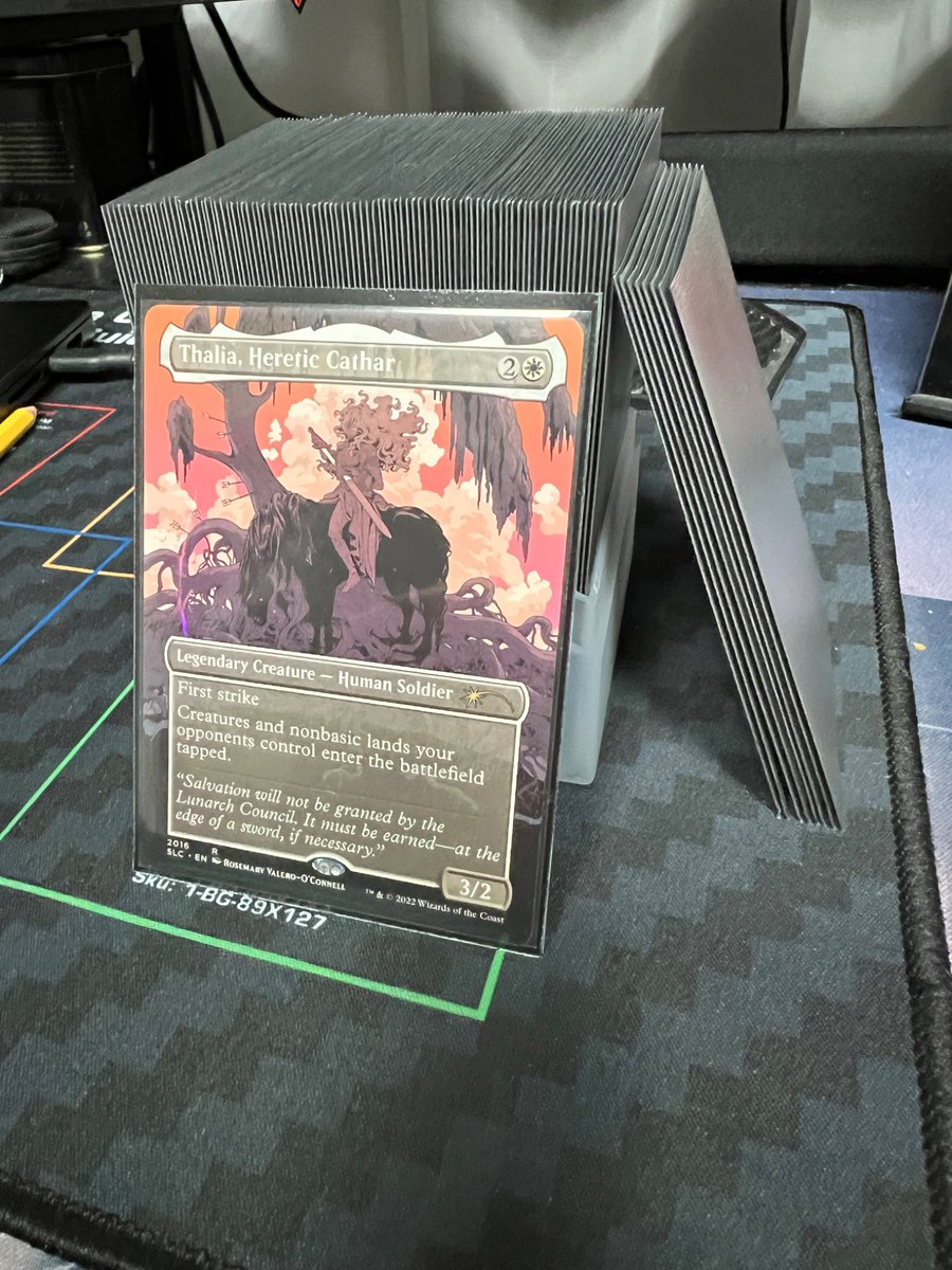 HollowSchematic's tweet photo. Stressful day, so I decided to work on a new commander deck. Thanks for sharing your list @defiantcathar https://t.co/OJ2BLp0TgG
