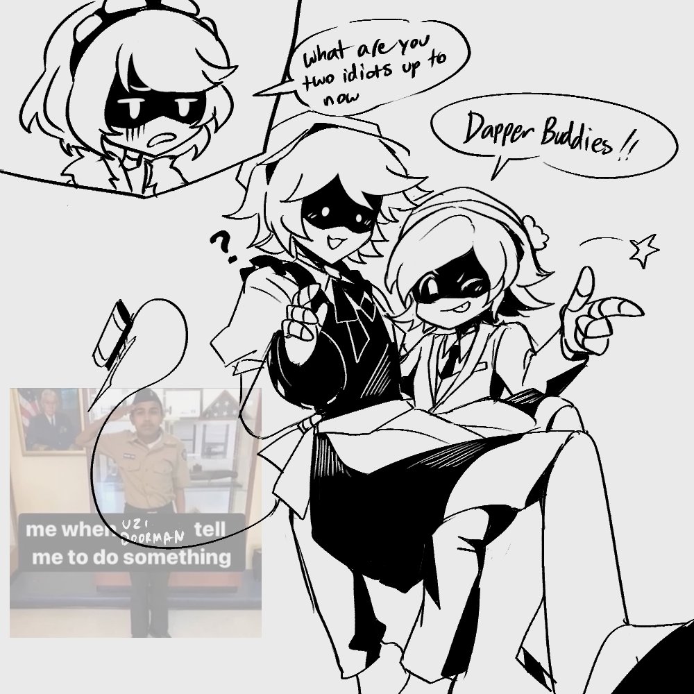 uzi doorman you would look so good in a suit 

#nuzi #murderdrones #serialdesignationn #uzidoorman #serialdesignationv #biscuitbites