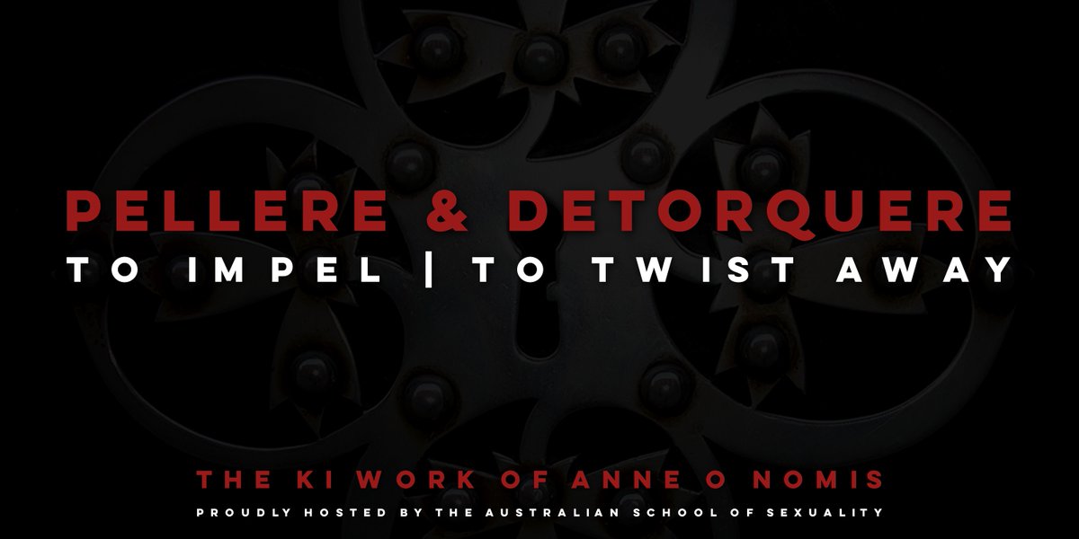Australian School of Sexuality (@ass_fest) on Twitter photo THE KI OF PARTNERED SEXUAL POWER DYNAMICS
A 3 week Ki intensive with <a href="/AnneONomis/">Anne O Nomis</a> ✨
23.11 | SESSION 4
Pellere & Detorquere: To impel, to twist-away.
Playing with force, drive, & counter rebellion.
tinyurl.com/2yzfhf7x THE KI OF PARTNERED SEXUAL POWER DYNAMICS
A 3 week Ki intensive with <a href="/AnneONomis/">Anne O Nomis</a> ✨
23.11 | SESSION 4
Pellere & Detorquere: To impel, to twist-away.
Playing with force, drive, & counter rebellion.
tinyurl.com/2yzfhf7x