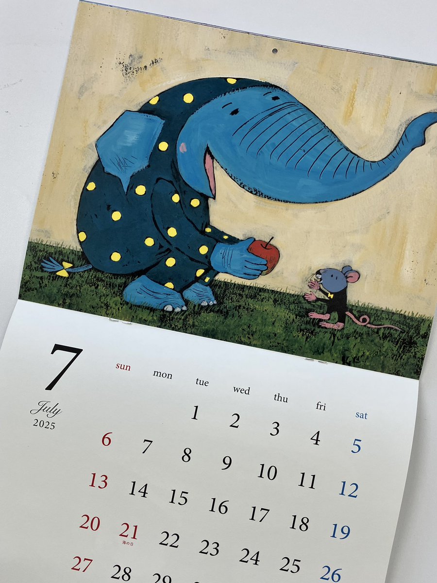 谷口智則さんの2025年カレンダー発売中です🗓️ 今年、絵本作家