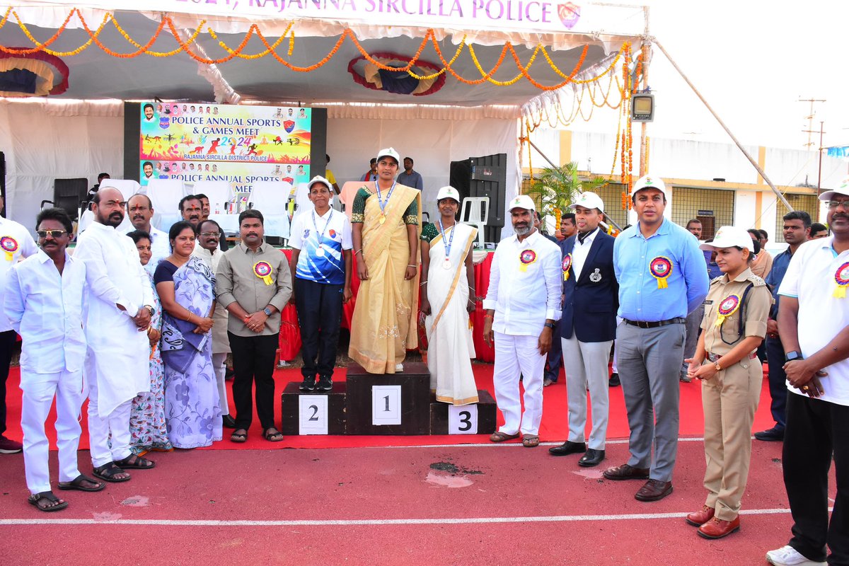 spsircilla's tweet image. 2nd annual Police sports meet - 3 days meet- was concluded successfully in sircilla district. More than 180 members from 6 teams participated. #sportsmeet #police #hyderabad