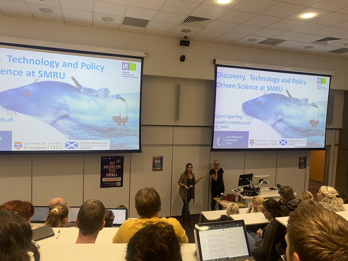 Helen__Chadwick's tweet image. More than a full house yesterday for a brilliant talk from @carolspaks on the why and how of marine mammal science at @_SMRU_ @SMRU_Consulting 🦭🐬
@UniExeCEC @ExeterMarine @ExeterGSES @UniExeCornwall