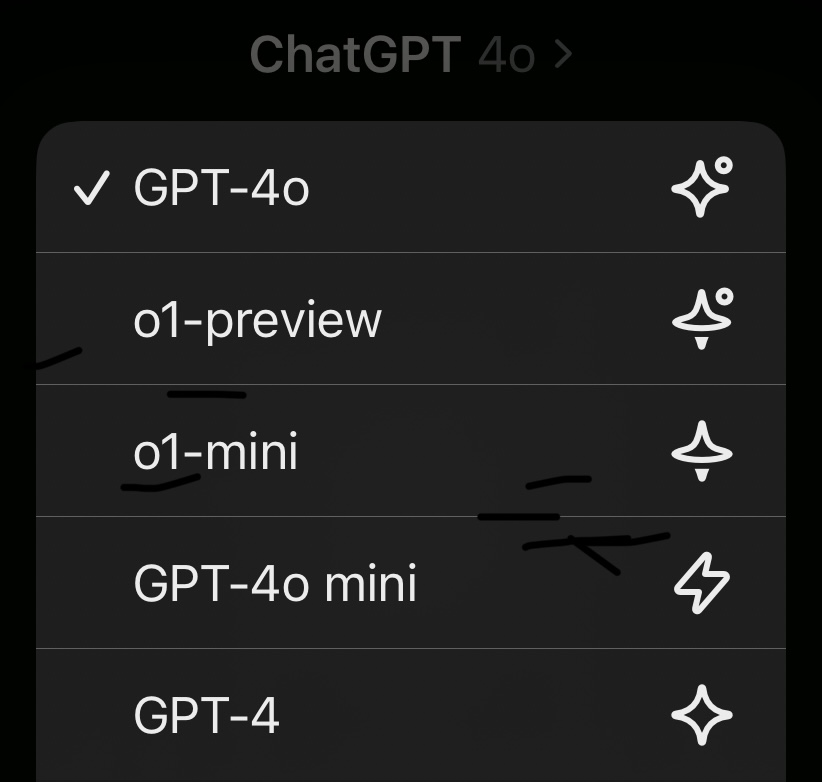SuguruKun_ai's tweet photo. ChatGPT、モデル増えすぎなので使い分けまとめました：
ㅤ
GPT-4o
・ 提案書やメール作成など基礎的な文書生成
・ 議事録の要点抽出
・ 簡単なデータ分析やグラフ作成
→ 基本全部これでOK！
ㅤ
GPT-4o with Canvas
・ ドキュメントによるプレゼン資料作成
・ 記事執筆、SNS用の文章生成
・ デバッグなどのコーディングタスク
→ 「毎回毎回修正が面倒...」って人や記事書いてる人ならこれ。
ㅤ
o1-preview
・ トレンド予測など複雑な市場分析
・ スケジュール管理、プロジェクト計画
・ 数学や化学問題の処理
→ いわゆる「推論」「分析」系の重めタスクはこれ。
ㅤ
o1-mini
・ プログラミングタスク
・ 簡易的な推論作業
→ 軽めの推論でいい時やコーディングはこれが性能高い。回数制限が緩いのも⭕️
ㅤ
GPT-4o mini
・ 定型文や顧客への簡潔な連絡
・ 必要な情報のクイック検索
→ 一番早いので性能よりもスピードを気にするならこれ。
ㅤ
GPT-4
→ 遅いし性能も低いので基本使わなくてOK