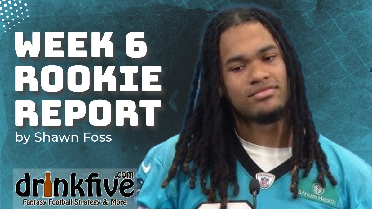 The Week 6 #fantasyfootball Rookie Report by <a href="/Shawn_Foss/">Shawn Foss</a> is out now at the link below. With all of the injuries lately, more &amp; more rookies have been called up to produce - take advantage of that in your lineups!

drinkfive.com/fantasy-footba… #NFL #JaydenDaniels