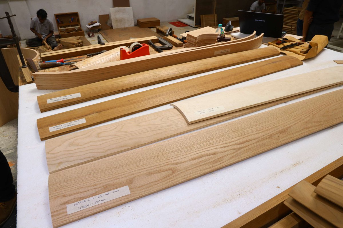 AHECmea's tweet image. Commissioned by AHEC, #REFRACTIONS -a collaboration between #AdamMarkowitz &amp;amp; #PhantomHands - debuts at BLR Hubba in December. Featuring #Americanhardwoods , it blends Indian craftsmanship with modern design. Stay tuned! #redoak #cherry #maple #AHEC