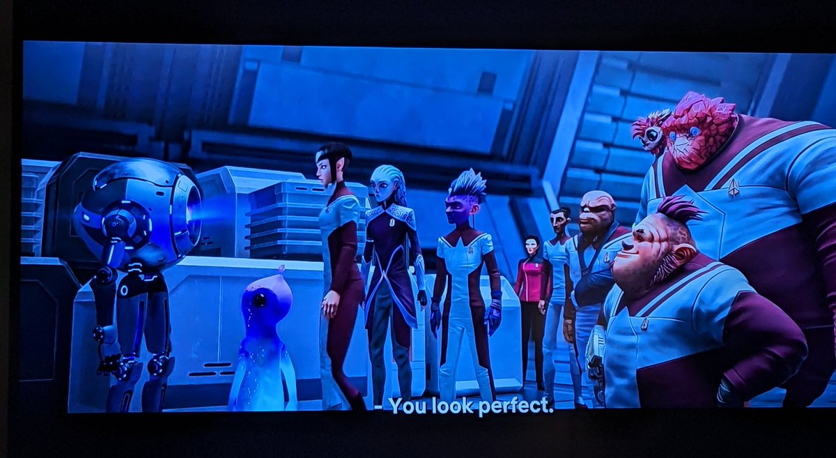 KeithUnlimited's tweet photo. Bio-Zero was cool, but I love the animation that goes into Bot-Zero.
✌️😄 Welcome back.
If there's such a thing still as #AnimationAwards of the year, this show better be in that discussion.
#StarTrek
#StarTrekProdigy https://t.co/ckhB218SA7