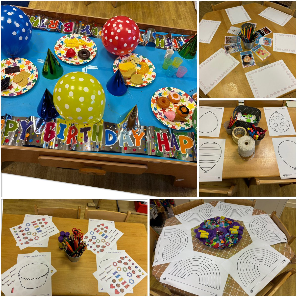 Happy 10th Birthday Rainbow! 🌈 Reception are all ready to play, party and celebrate! 🎈<a href="/GarstonCE/">GarstonCE</a>