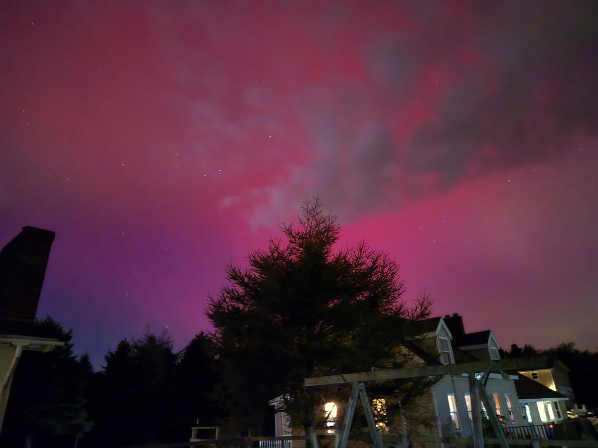 NappyNewfie's tweet photo. @BretWeinstein Last night's Northern Lights in Nova Scotia, Canada. https://t.co/sUHT4Q3Mc4