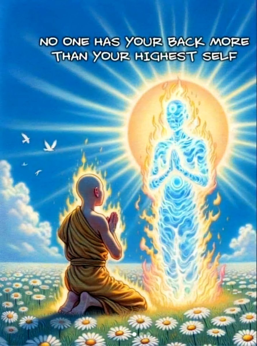 ladiekerrie's tweet photo. NO ONE HAS YOUR BACK MORE THAN YOUR HIGHEST SELF 🙏🏻🤍🙏🏻 https://t.co/w5tVhUjWKt