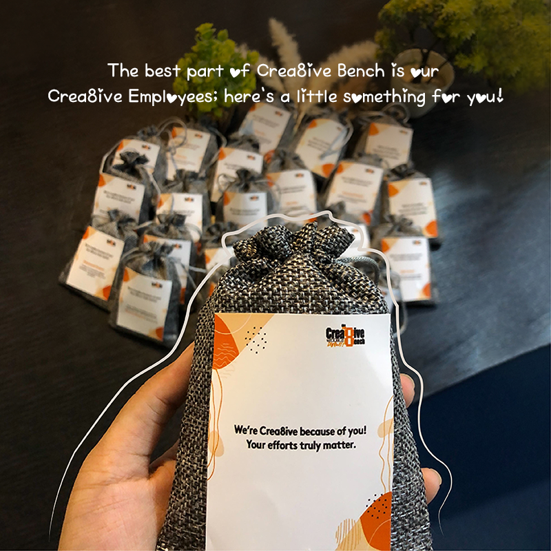 crea8ivebench's tweet photo. A small gesture for the giants of our success! 🌱
#Employeesappreciation #Crea8ivebench https://t.co/iZNpU4Wxg8