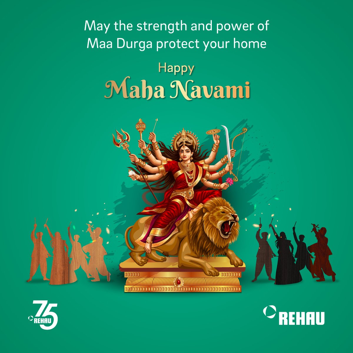 Just as Maa Durga empowers her devotees with strength and protection, at REHAU, we bring that same spirit to your homes through our products, ensuring a safe and comfortable space for your loved ones. REHAU wishes you all a blessed Maha Navami!

#mahanavami #ramanavami #durgapuja
