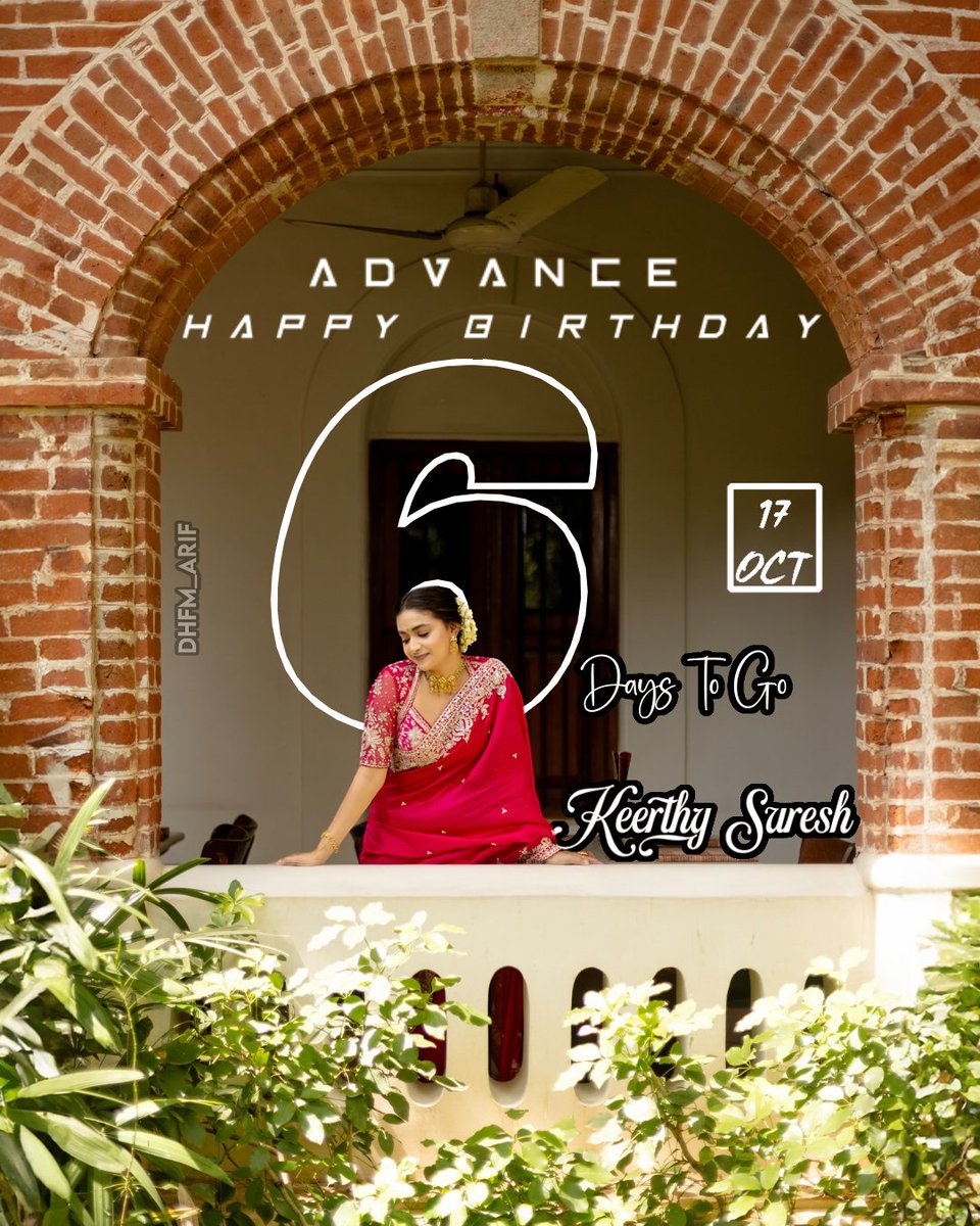 Arifdhfmr's tweet photo. Hey People 👋 Here Is 5th Day Surprise 😊as a part of OCTOBER CELEBRATIONS 🎉 Beauty OF Wishing #advancehappybirthday @KeerthyOfficial 😍 #06daystogo 🥳
@TrendsKeerthy
#KeerthySuresh https://t.co/vGXajq4zwz