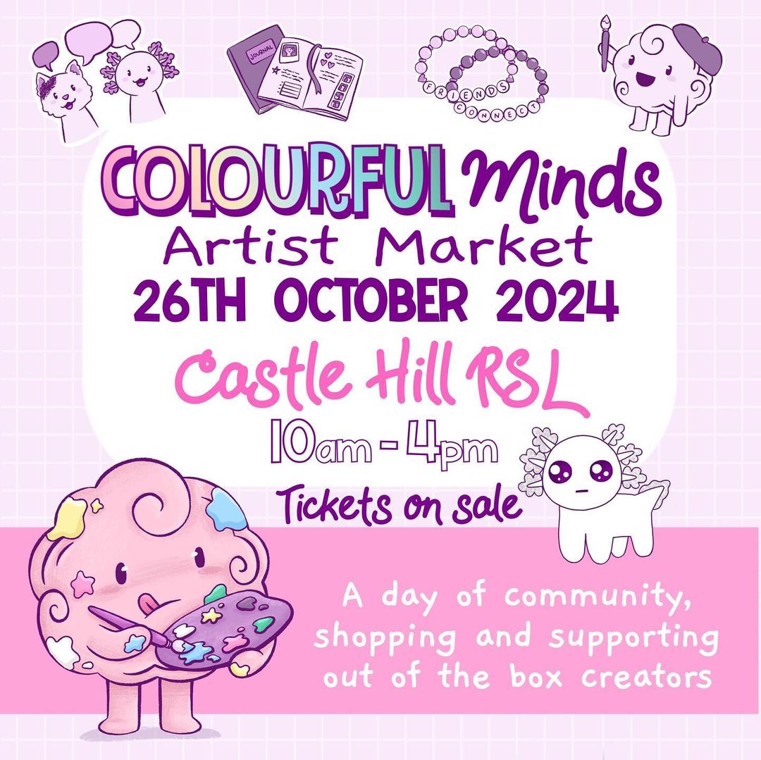 Thedecorafacto1's tweet photo. 🎀We are happy to announce our next event in Sydney will be at the Colourful Minds Market! 🍬We will have a small range of kawaii handmade accessories and jewellery!🍀

#thedecorafactory #decorafactory #colourfulminds #colourfulmindsmarket #sydney #artistalley #kawaii https://t.co/MCtIY9ILtR