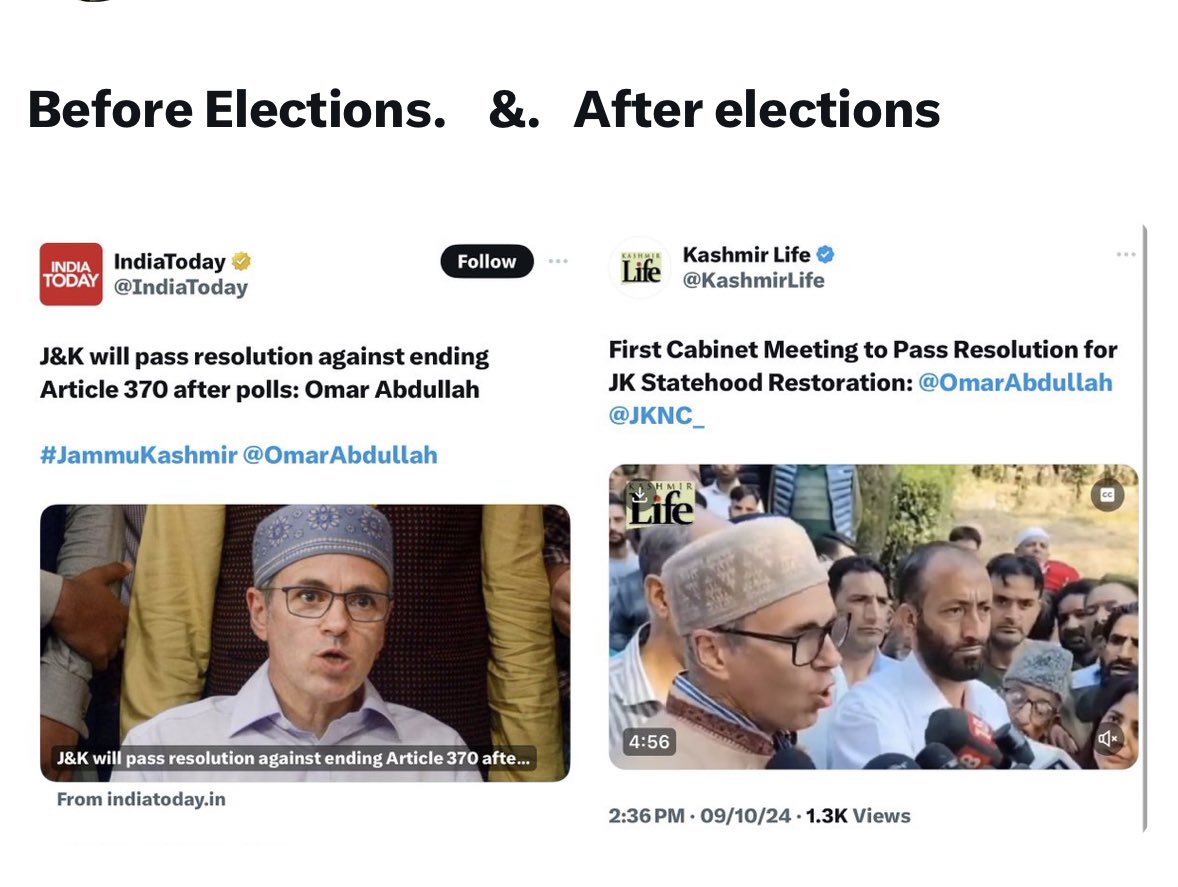 ThatFunkyGuy47's tweet photo. @OmarAbdullah We must name it U-Turn government. @OmarAbdullah you have proven that NC will never stand on its promise. @RuhullahMehdi i am waiting for you to speak. You spoke everywhere &amp; even took swear in the name of allah while asking for votes. Where are you now. https://t.co/NACbOPTBE1