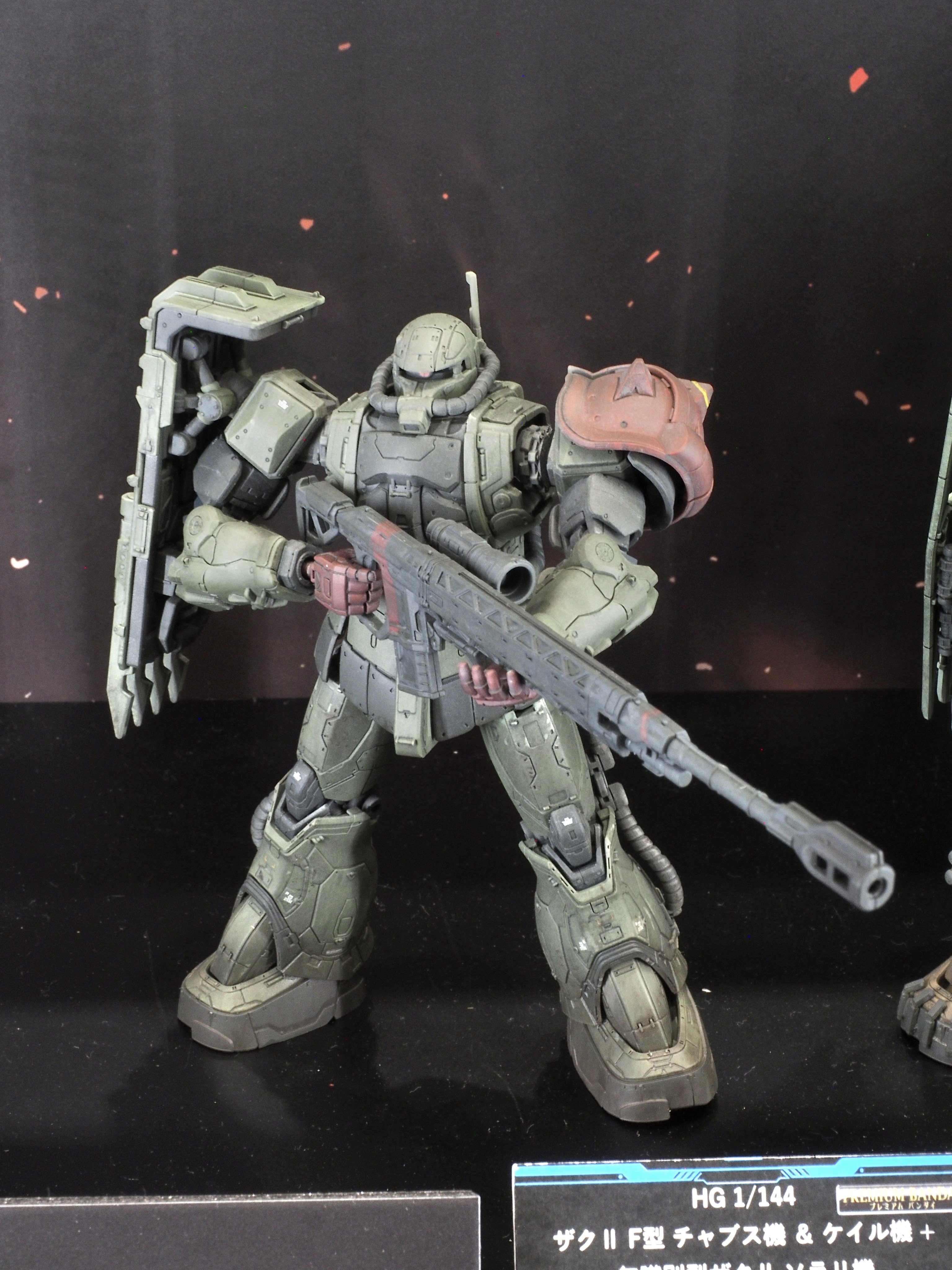 #即売品 プレミアムバンダイ限定HGザクF型チャプス機・ケイル機+無差別型ザクⅡ 即売品 プレミアムバンダイ限定HGザクF型チャプス機・ケイル機+
