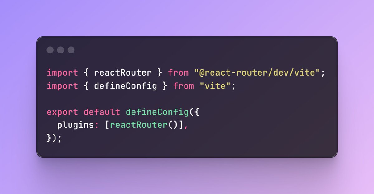 ivanjrmc's tweet image. I hope this becomes the standard, we don't need "yourFramework.config.ts"! Just be a plugin to the build tools out there respect! #ReactRouter @tan_stack