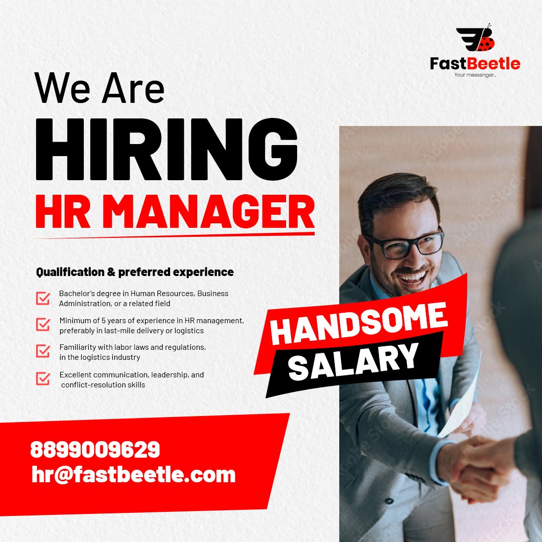 FastBeetle (@fastbeetle_) on Twitter photo 🚀 Join Our Team as an HR Manager! 🚀
Are you a dynamic HR professional with a passion for logistics and last-mile delivery? FastBeetle is looking for an experienced HR Manager to lead our people operations. 🚀 Join Our Team as an HR Manager! 🚀
Are you a dynamic HR professional with a passion for logistics and last-mile delivery? FastBeetle is looking for an experienced HR Manager to lead our people operations.