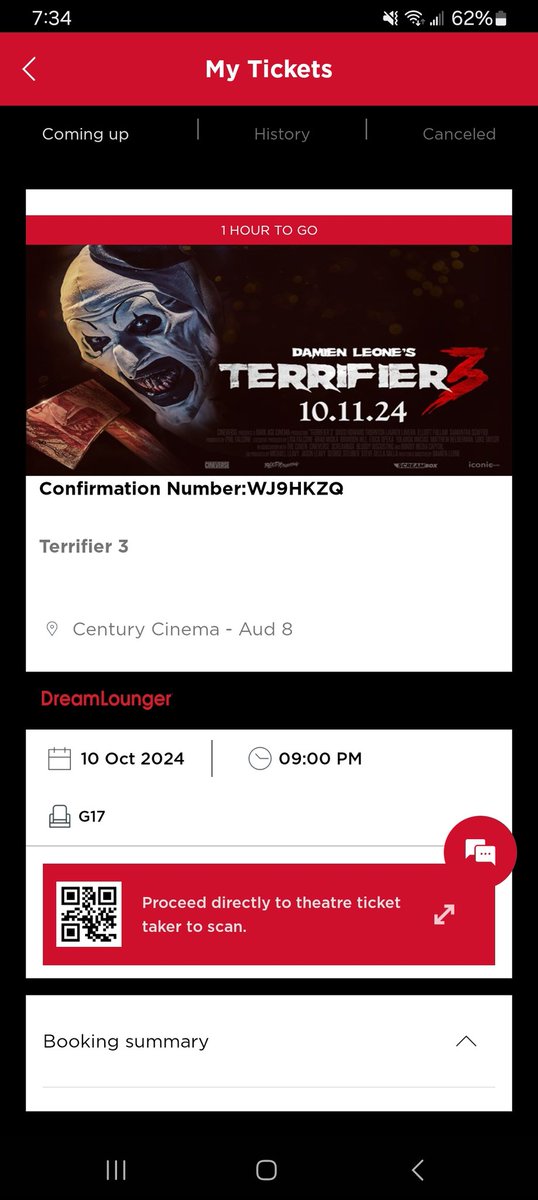 [JD]Two years ago when I saw #Terrifier2 debut in theaters, there was one screening, and there were half a dozen people there. Tonight, #Terrifier3 nearly sold out two screenings. <a href="/damienleone/">Damien Leone</a> has a legitimate phenomenon going on.