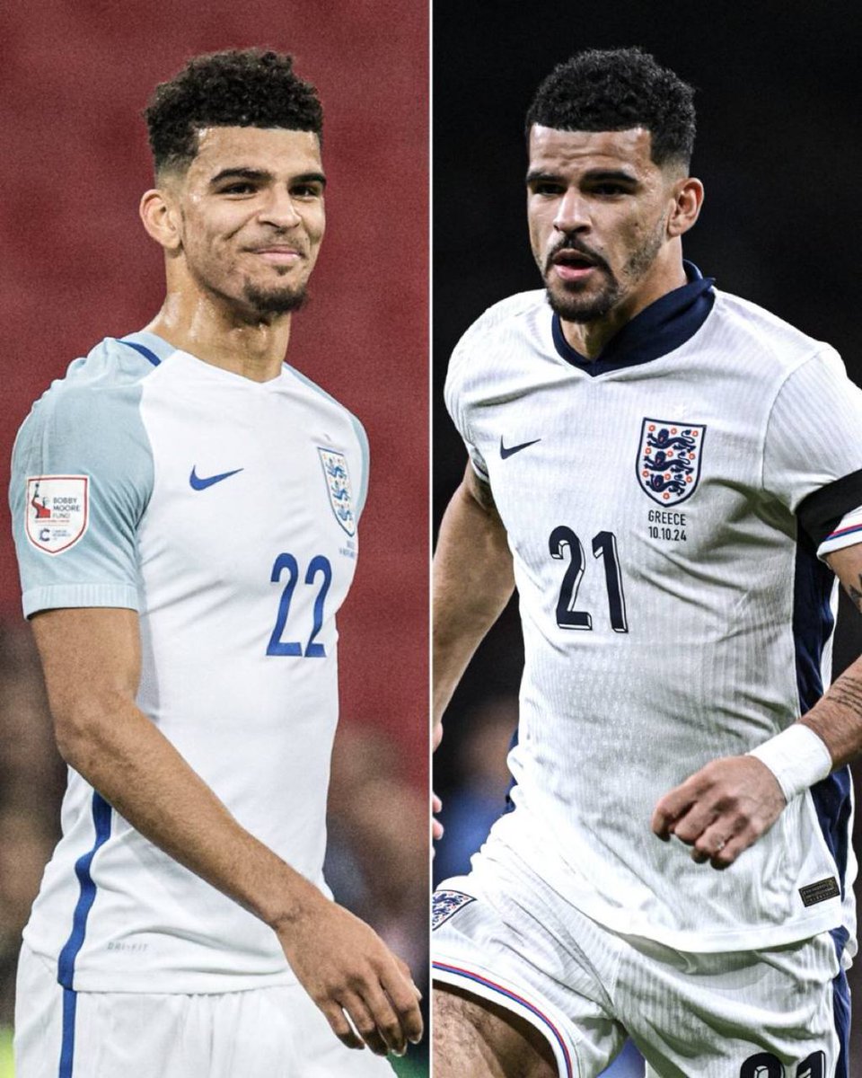After seven years, Dominic Solanke makes his second appearance for England ❤️🏴󠁧󠁢󠁥󠁮󠁧󠁿 

He made his debut against Brazil in 2017 ⏳ 

A well-deserved comeback 👏