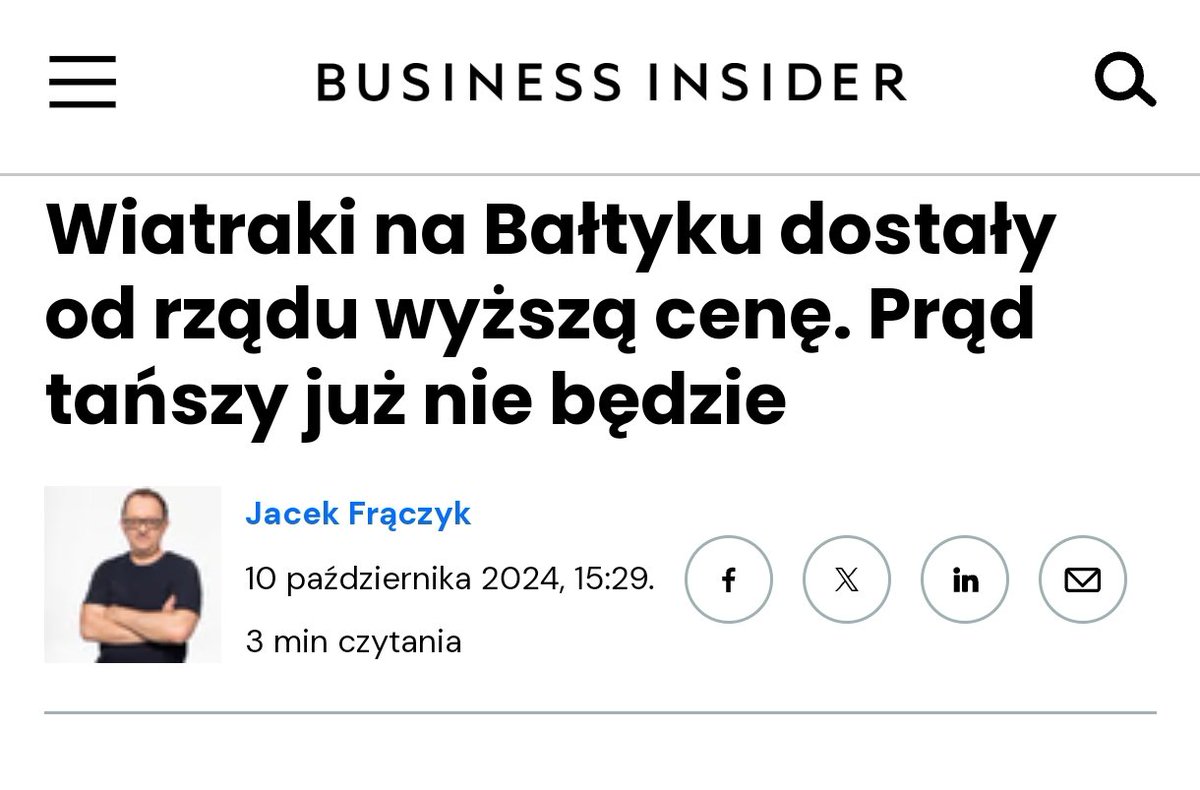 Koszt węgla na 1MWh to 240zł.
Cena prądu z bałtyckiego wiatraka to nawet 512zł za 1 MWh.
Czy to możliwe, że sekta świadków wiechowych nas zrobiła w bambuko z tym, że eko będzie tańsze, a nasza gospodarka bardziej konkurencyjna?
Jaki w tym cel?
#prąd #inflacja #ekologia #oze