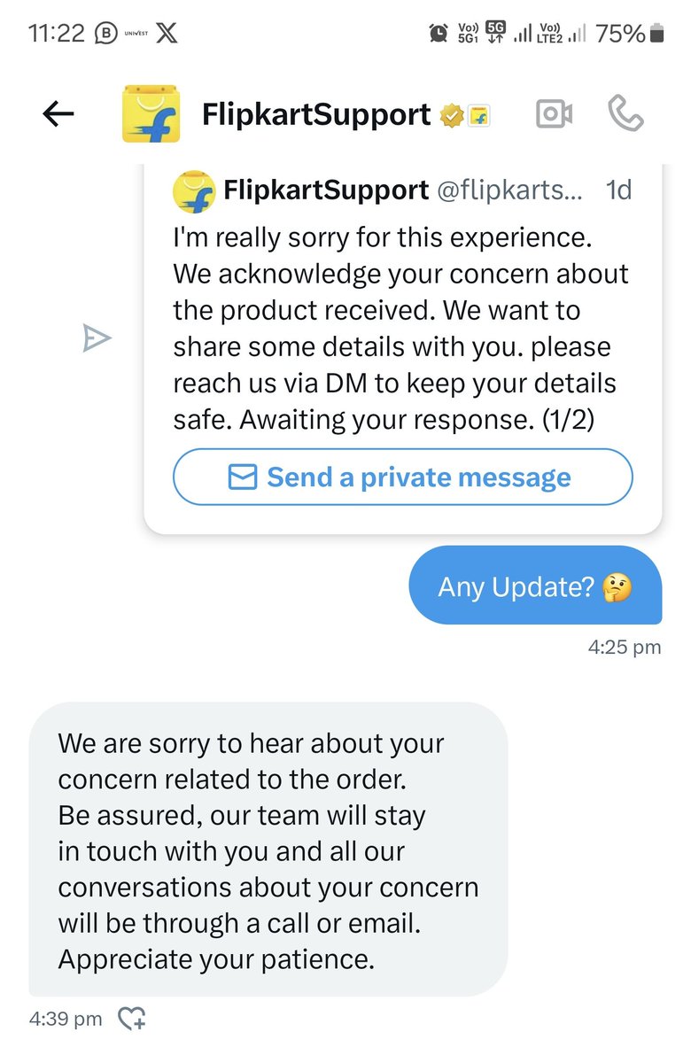 jashuram555's tweet image. This types of reply you are doing since last 3 Month but then after no any response from @Flipkart @flipkartsupport 🙏

Why are you lying like this here 😡 

#poor_service
#bad_experiance
#Dont_trust_flipkart