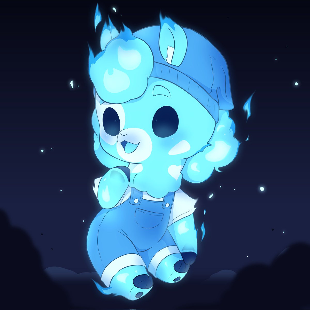 FortunateBloom's tweet photo. Thank you @WyvernNovaX for this absolutely adorable wisp rendition of my mascot. She will be joining other wisps in @Mossyfoxx 's spirit parade! https://t.co/6isxYhXY3L