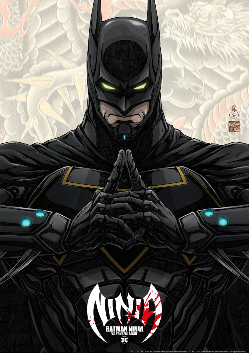 ◥◣   🦇1 days til NYCC🦇   ◢◤
　◥◣#NYCC まであと1⃣日◢◤

Batman Ninja vs. Yakuza League​
🦇 Batman Visual 🦇
​
#ニンジャバットマン​
#BatmanNinja​
#DC