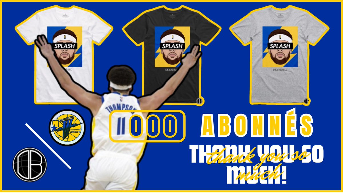 🎁 CONCOURS 11K ABONNÉS 🎰

Un cap important vient d'être passé avec ce nombre si symbolique 🥹
Alors pour l'occasion vous avez l'opportunité de remporter un t-shirt SPLASH <a href="/dearbball/">DearBBall</a> du splash bro ! 💦

Pour participer c'est simple :
- Like et RT ce post ❤️🔄
- Follow
