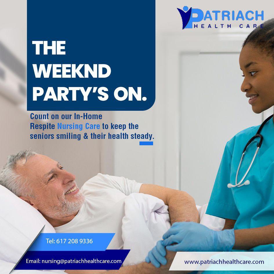 PatriachHC's tweet photo. The weekend's heating up.

You don't have to skip the fun! With our In-Home Respite Care, your seniors get the support they need, and you get to keep the party going!

#WeekendVibes #PatriachCare #InHomeRespiteNursingCare https://t.co/CNBuzLCIof