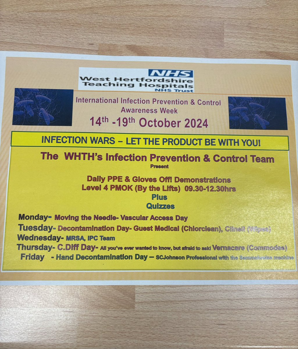 Cheryl Atkins (@chezza_999) on Twitter photo Forget Strictly & Big Brother!
The event of the season is coming to WHTH next week. International IPC awareness week starts on Monday 14th October.
Let’s make this the best year ever!
<a href="/WestHertsNHS/">West Herts Teaching Hospitals NHS Trust</a>
.<a href="/HannahBysouth/">Hannah 🇪🇺💙</a> <a href="/kellyMcgovern21/">kelly McGovern</a> <a href="/Mel_Chambers76/">Mel Chambers</a> <a href="/philnorville/">Phil Norville</a> Forget Strictly & Big Brother!
The event of the season is coming to WHTH next week. International IPC awareness week starts on Monday 14th October.
Let’s make this the best year ever!
<a href="/WestHertsNHS/">West Herts Teaching Hospitals NHS Trust</a>
.<a href="/HannahBysouth/">Hannah 🇪🇺💙</a> <a href="/kellyMcgovern21/">kelly McGovern</a> <a href="/Mel_Chambers76/">Mel Chambers</a> <a href="/philnorville/">Phil Norville</a>